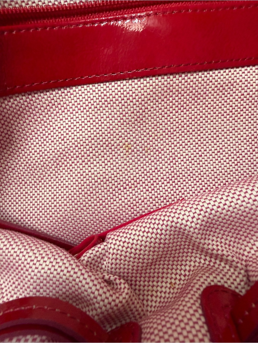Dooney & Bourke Chiara Magenta Patent Leather Tote with Gold Hardware - Picture 9 of 12